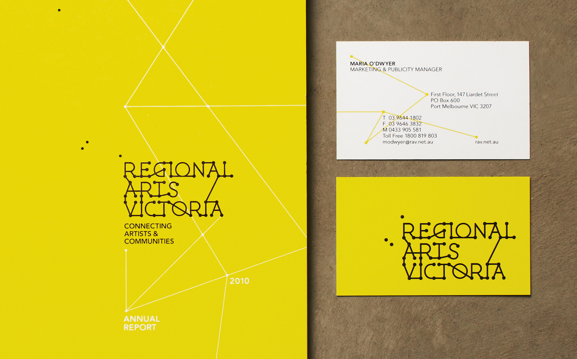 Regional Arts Victoria - Business Card