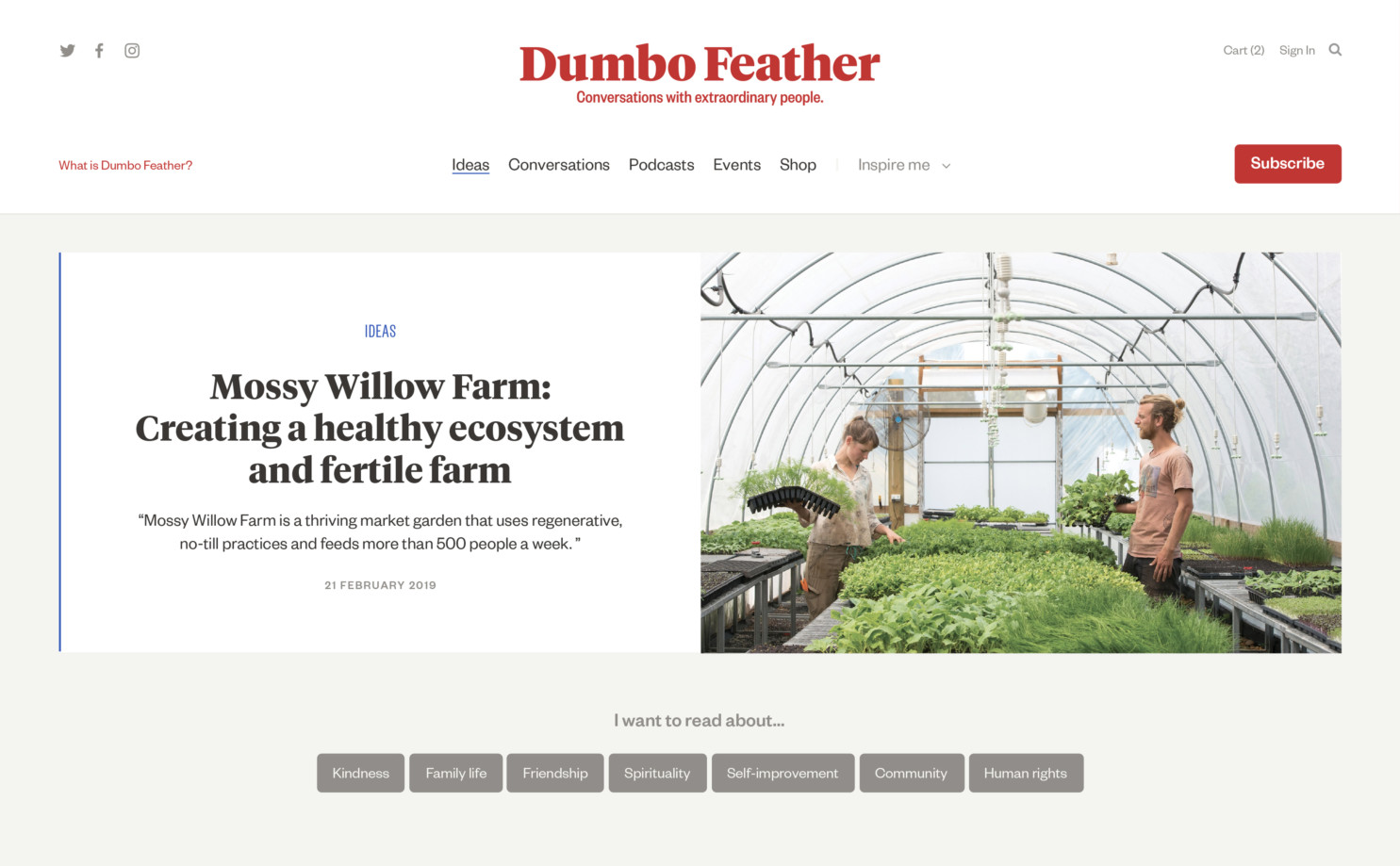 Dumbo Feather - Listing