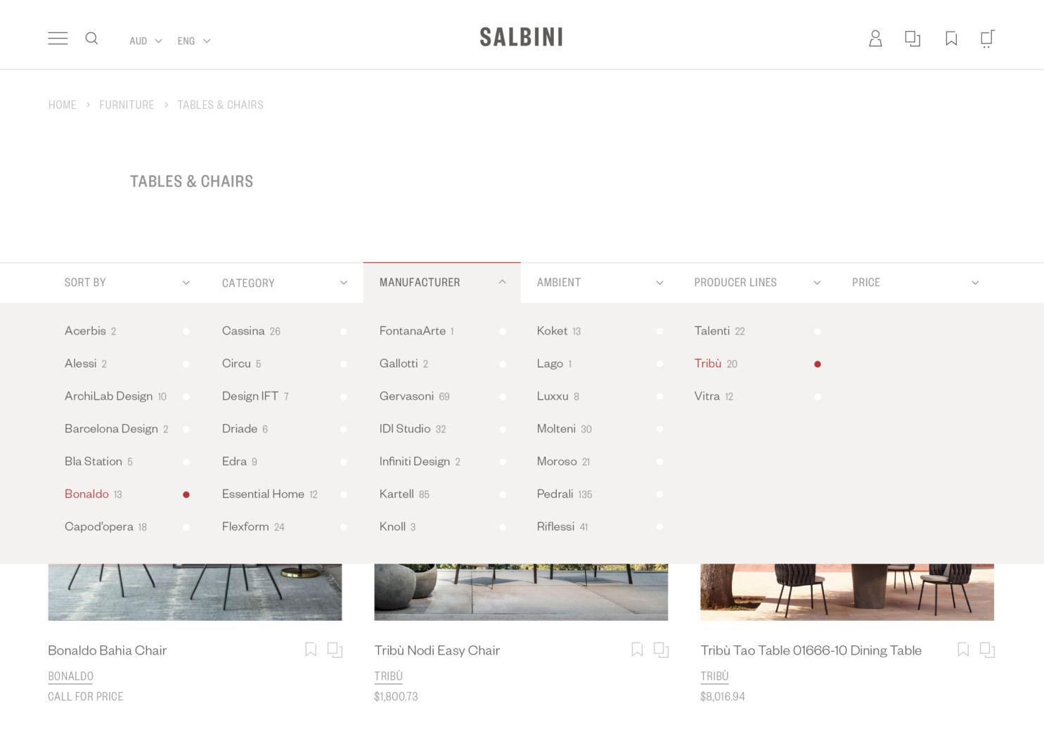 Salbini - Website