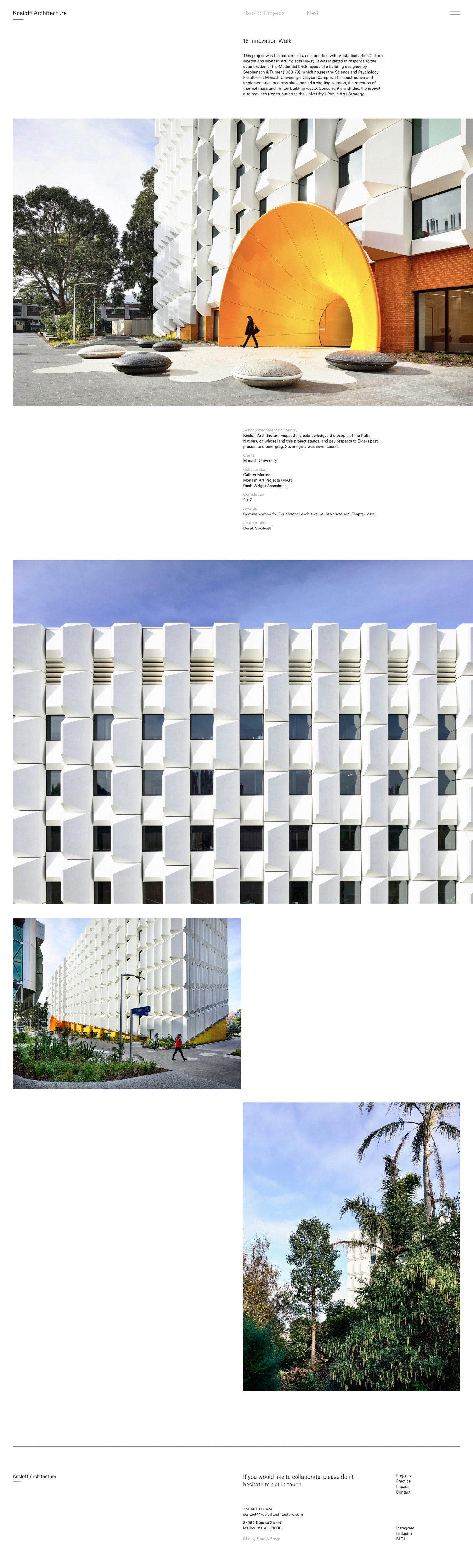 Kosloff Architecture - Website