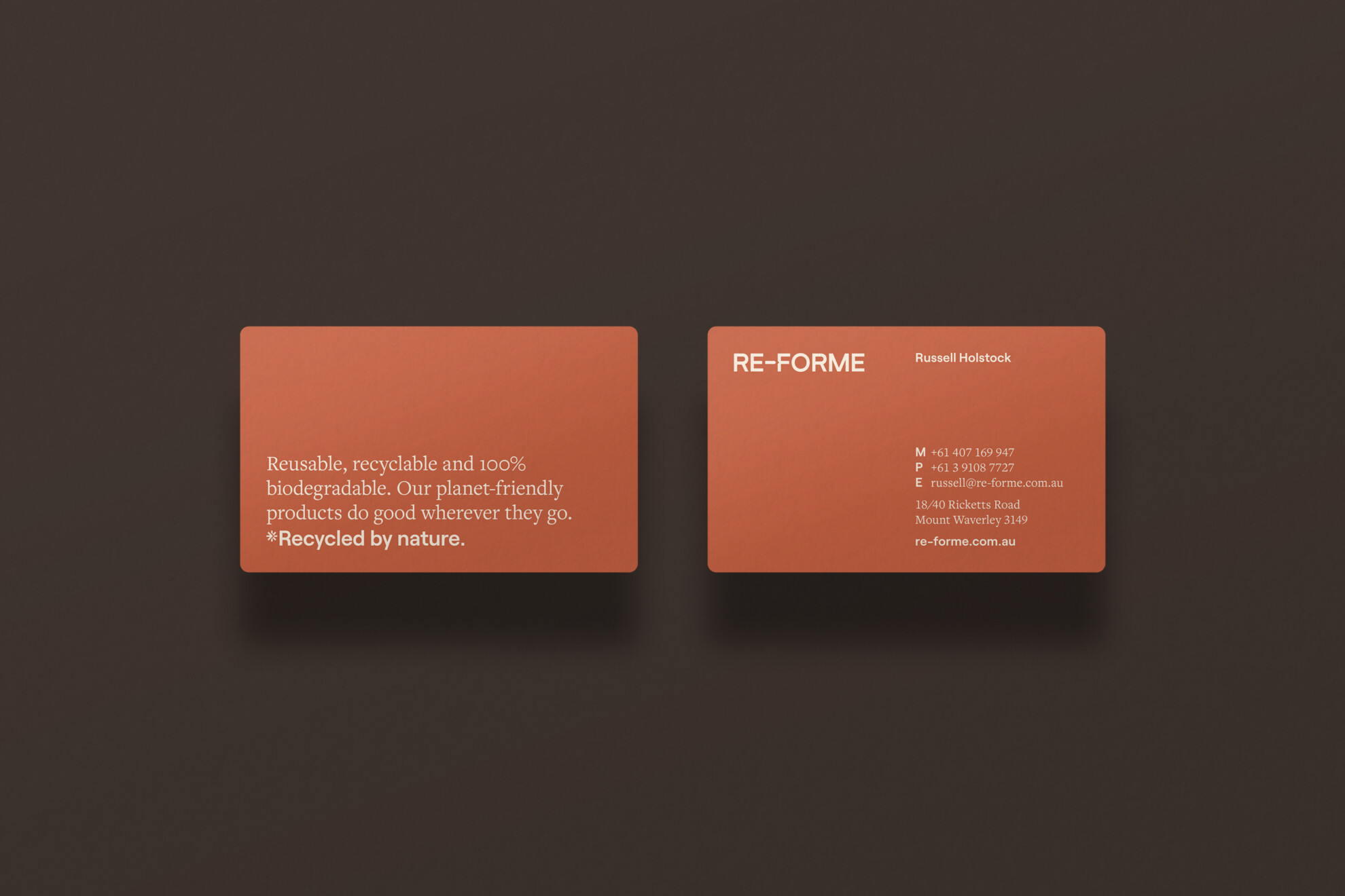 Re-Forme - Business Cards